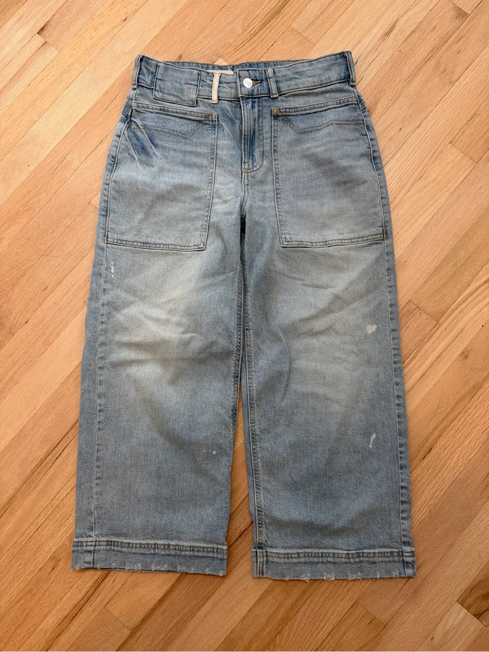 PILCRO OSAKA LOW-SLUNG CROP WIDE-LEG JEANS